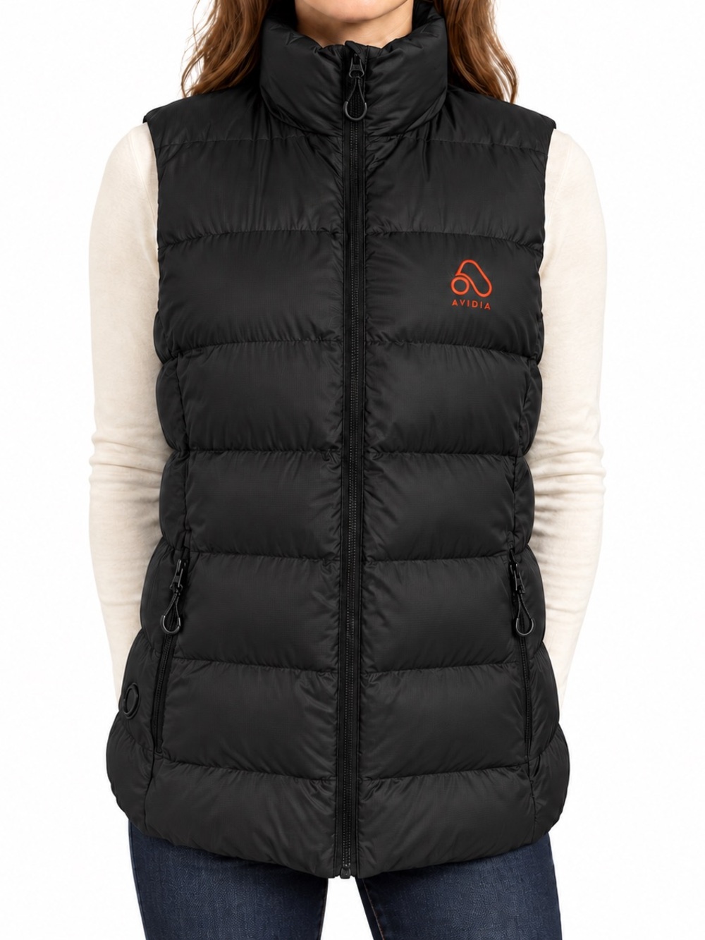 Avidia Black Heated Puffer Vest/3 heat Setting